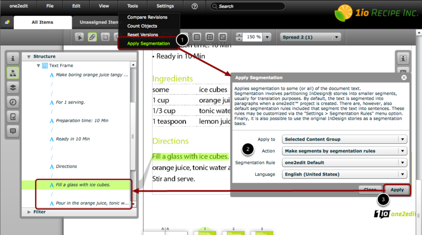 Step 4: Apply Segmentation to the Master-Document Text