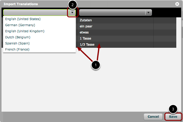 Step 5: Assign Languages and import Translations