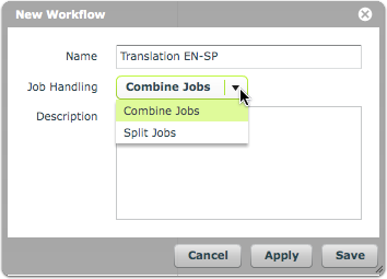 'File > New Workflow'